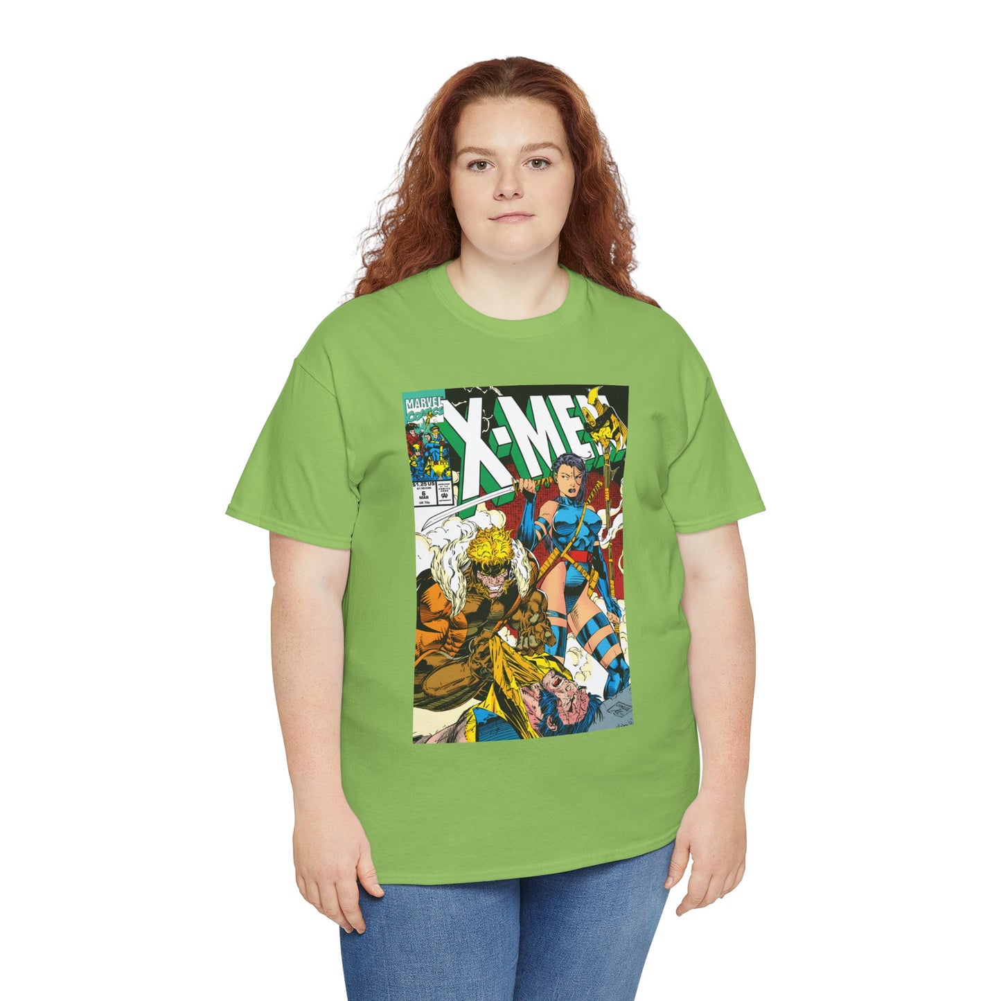 X-Men #6 T-Shirt - Jim Lee Art - Psylocke & Sabretooth - Marvel Comics