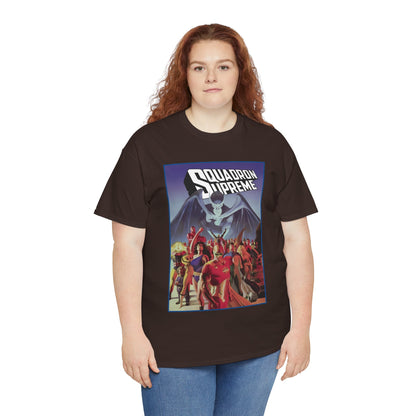 Squadron Supreme T-Shirt - Alex Ross Art - Hyperion, Nighthawk, Power Princess, Doctor Spectrum, Whizzer - Justice League Pastiches - Marvel Comics