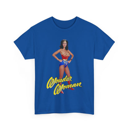 Wonder Woman T-Shirt - Lynda Carter - Popular 1970s CBS TV Show - DC Comics Character - Diana Prince, Paradise Island