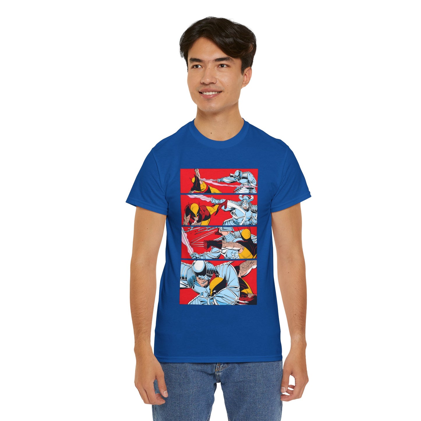 Wolverine Vs Silver Samurai Fight T-Shirt - Uncanny X-Men #173 - Marvel Comics