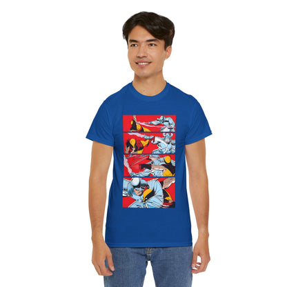 Wolverine Vs Silver Samurai Fight T-Shirt - Uncanny X-Men #173 - Marvel Comics