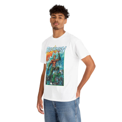 Aquaman T-Shirt - Jim Lee Art - DC New 52 - Arthur Curry, King of Atlantis - DC Comics