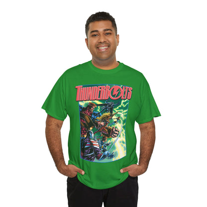 Thunderbolts T-Shirt - Amazing Mark Bagley Art - Citizen V, MACH-1, Atlas, Songbird, Fixer, Techno - Marvel Comics Characters - Avengers Connection