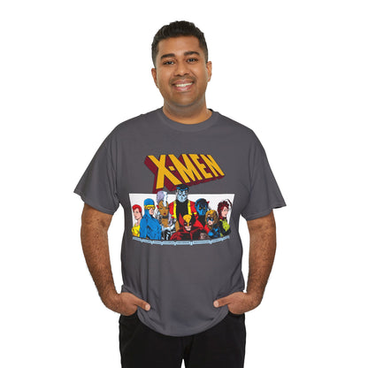 X-Men T-Shirt - Arthur Adams Art - Cyclops, Nightcrawler, Storm, Wolverine, Shadowcat, Phoenix (Rachel Summers), Colossus, Rogue - Marvel Comics