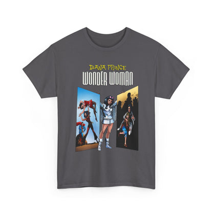 Diana Prince Wonder Woman  T-Shirt - 1970s White Suit Years - Bronze Age DC Comics