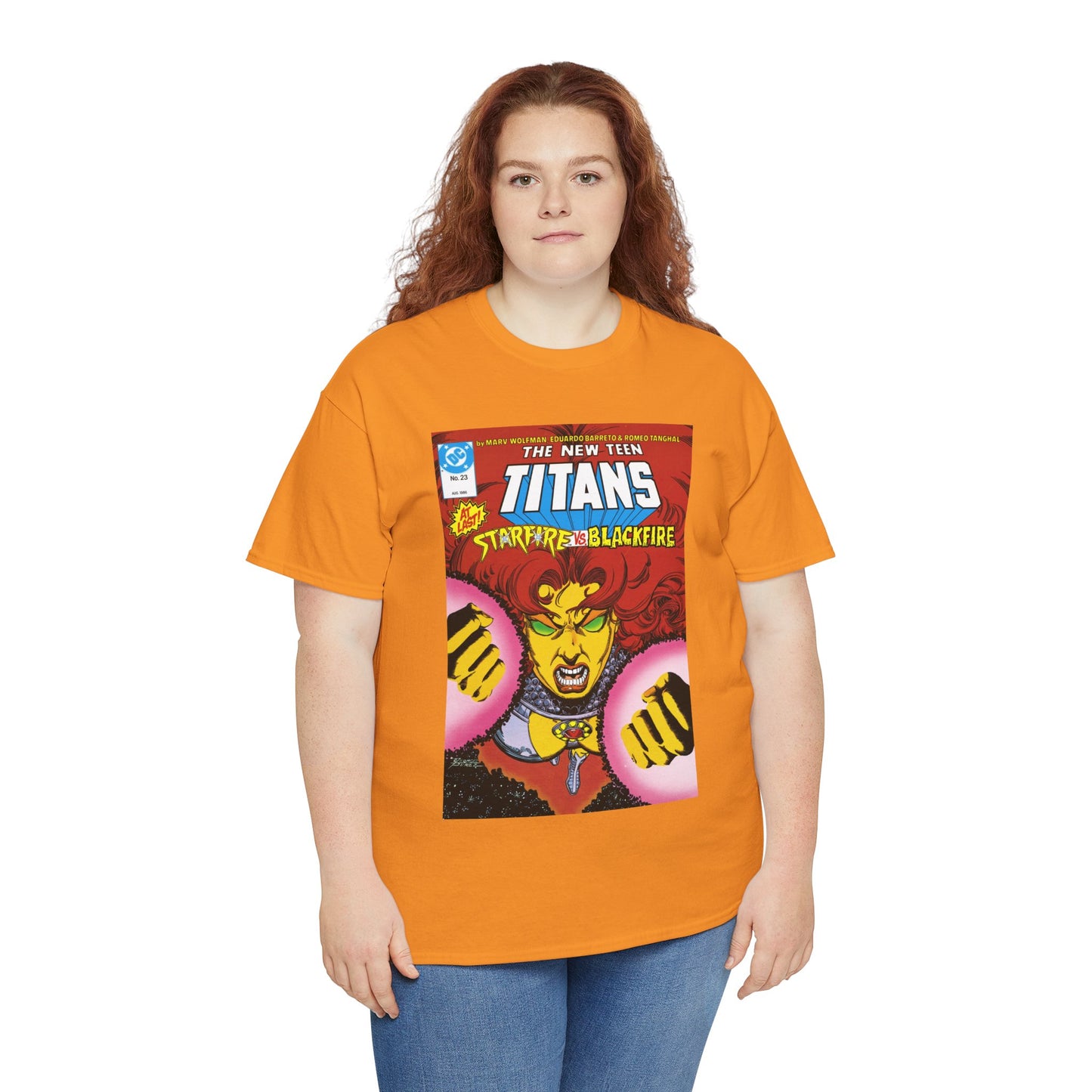 Starfire T-Shirt - George Perez Art - New Teen Titans #23 Cover - DC Comics