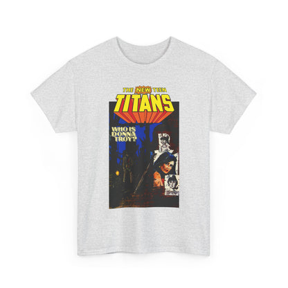 New Teen Titans T-Shirt - Classic George Perez Art - Who is Donna Troy? - Iconic Story and Cover - Robin/Dick Grayson - Popular DC Comics 1980s Series