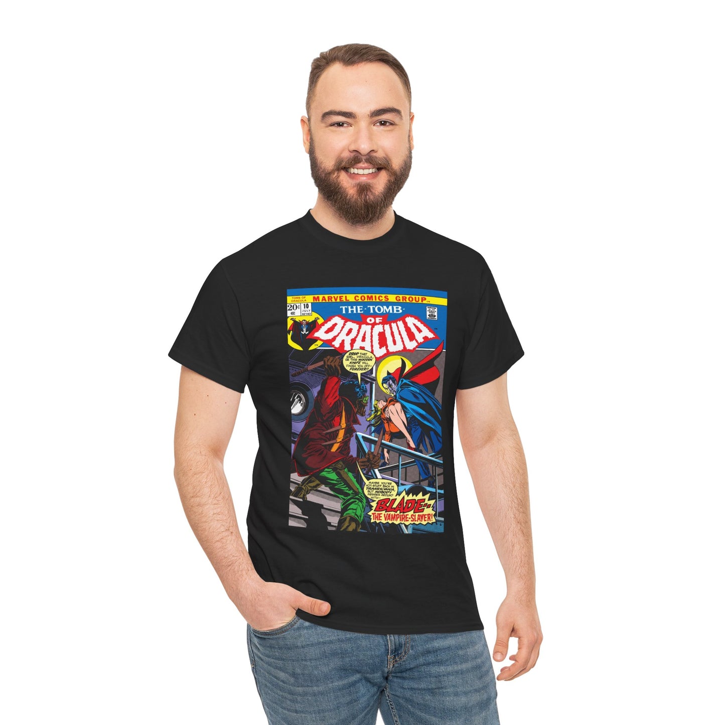 Tomb of Dracula T-Shirt - #10, First Appearance of Blade, Vampire Hunter - Marvel Comics