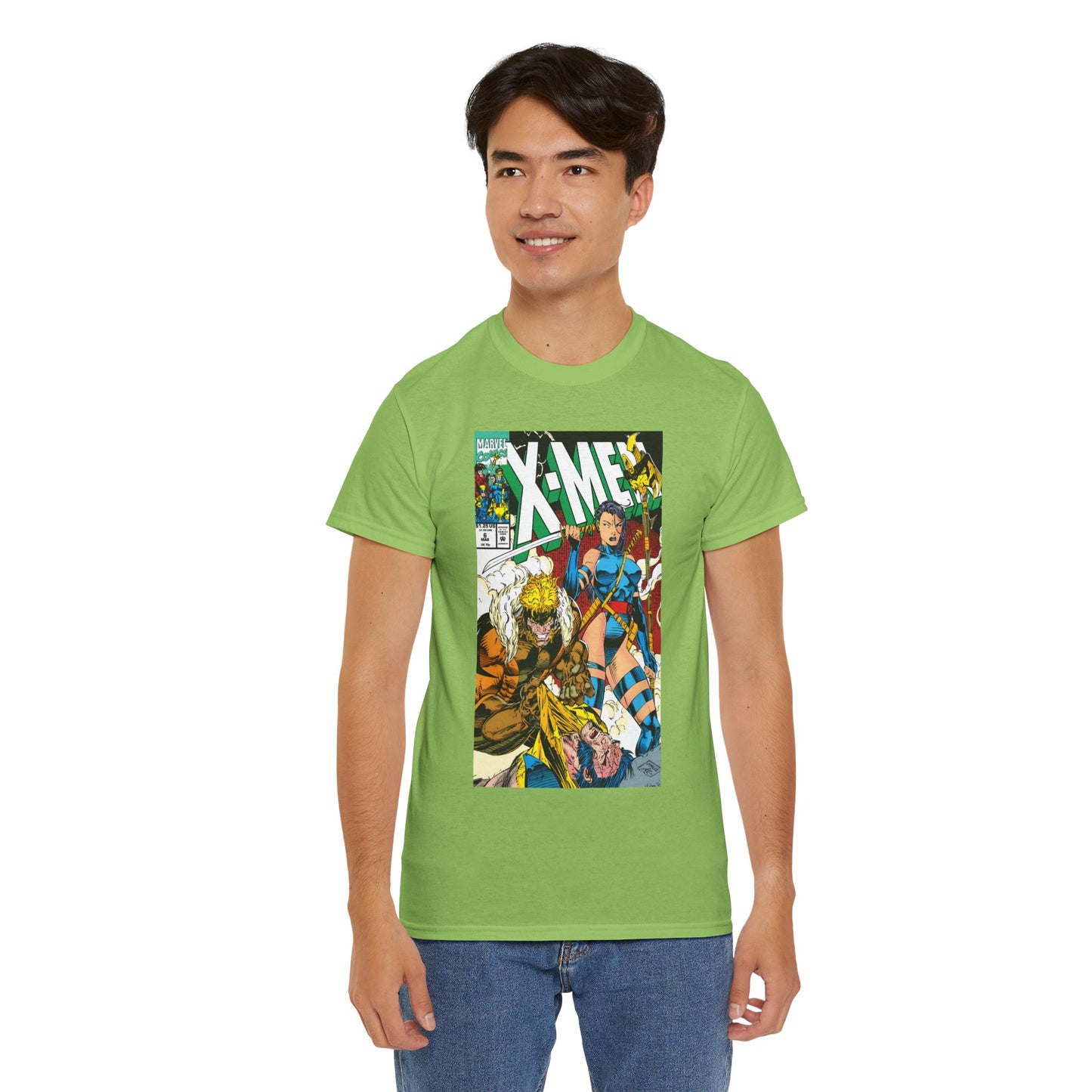 X-Men #6 T-Shirt - Jim Lee Art - Psylocke & Sabretooth - Marvel Comics