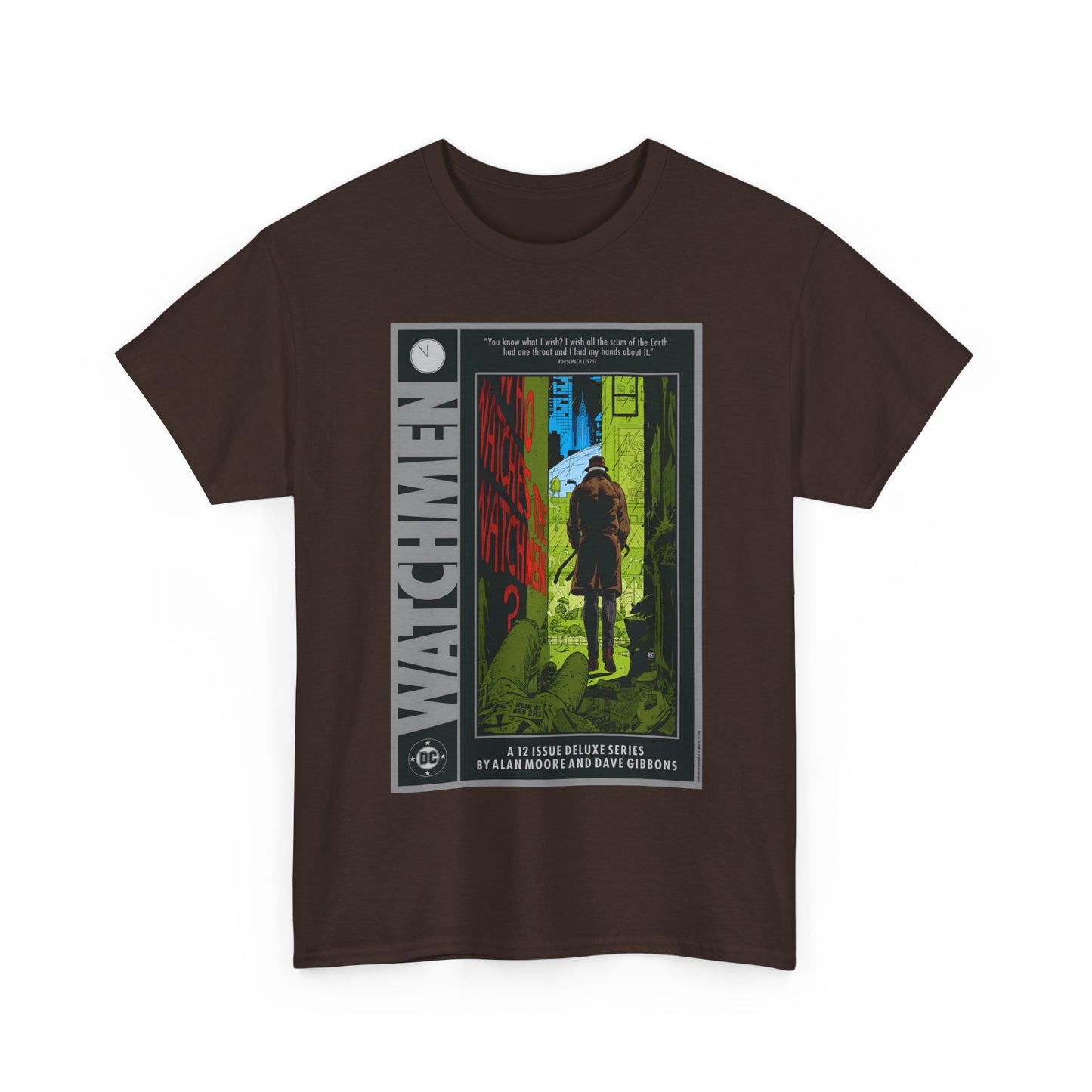 Watchmen Ad T-Shirt - Dave Gibbons Art - Rorschach - DC Comics