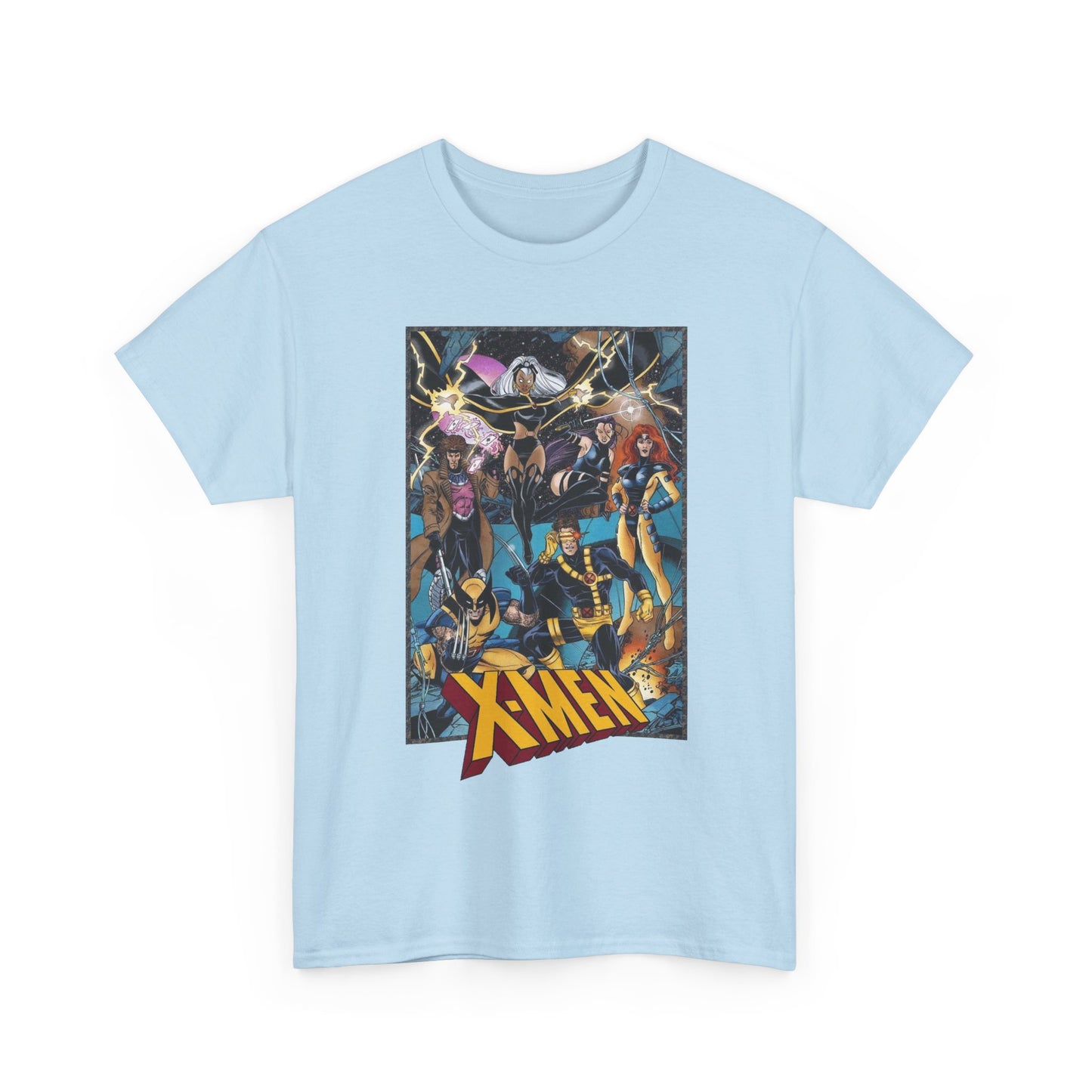 Uncanny X-Men T-Shirt - George Perez Art - Cyclops, Jean Grey, Psylocke, Gambit, Storm - Marvel Comics Mutant Heroes