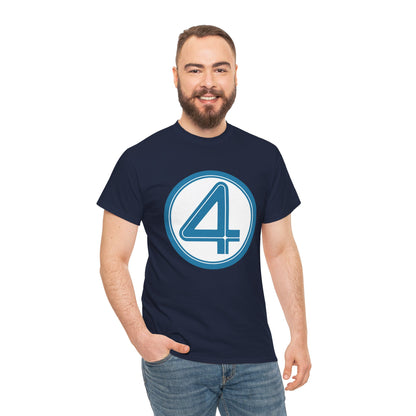 Fantastic Four Logo T-Shirt - New Marvel Movie 2025 - MCU - Pedro Pascal - 4 - Marvel Comics - Reed Richards