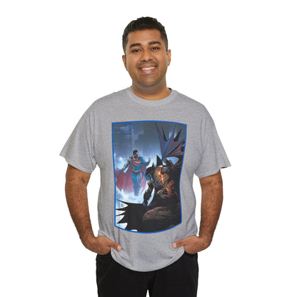 Cyborg Superman Vs Azrael Batman T-Shirt - Lee Weeks Art - Reign of the Superman, Knightfall - World's Finest Variant Cover Art - DC Comics