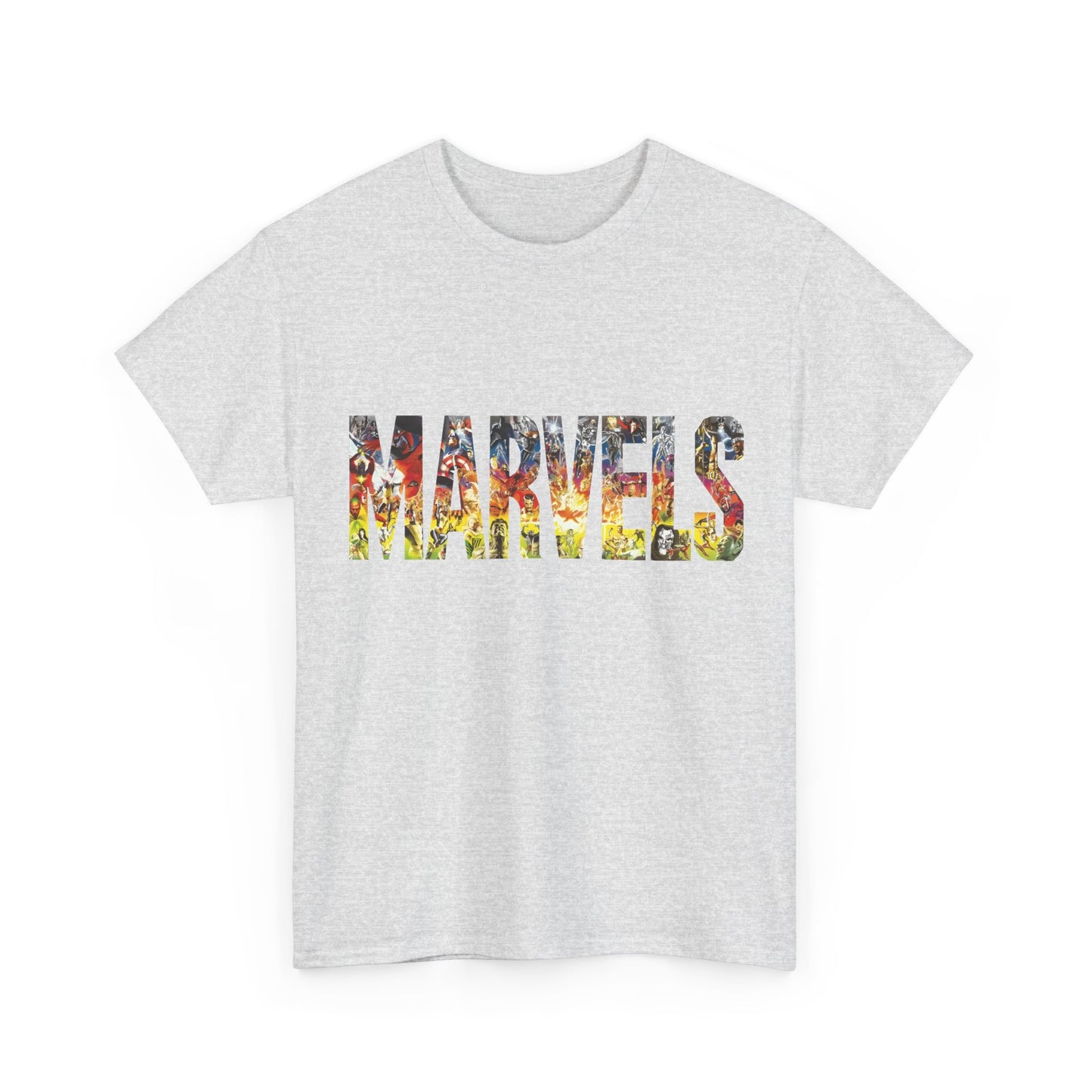 Marvels T-Shirt - Alex Ross Art from the popular Kurt Busiek Story - Spider-Man, Fantastic Four, X-Men, Hulk, Captain America, Thor, Iron Man - Marvel Comics
