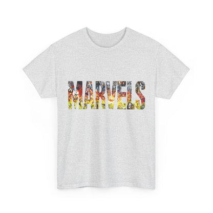 Marvels T-Shirt - Alex Ross Art from the popular Kurt Busiek Story - Spider-Man, Fantastic Four, X-Men, Hulk, Captain America, Thor, Iron Man - Marvel Comics