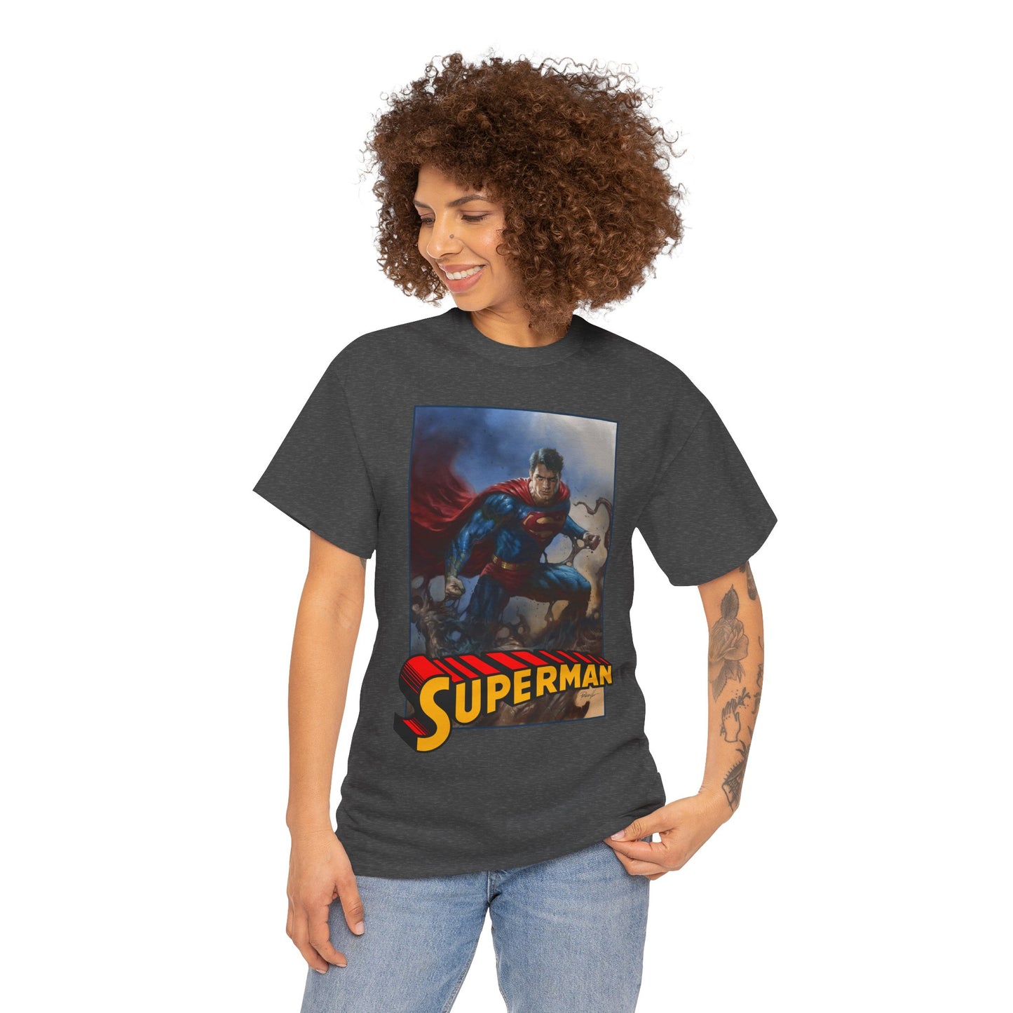 Superman T-Shirt - Lucio Parrillo Art - Man of Steel - DC Comics
