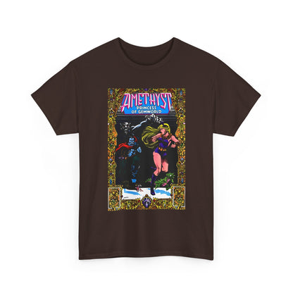 Amethyst Princess of Gemworld T-Shirt - Ernie Colon Art - Bejeweled Cover - Dark Opal - DC Comics