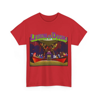 Legion of Doom T-Shirt - Super Friends Cartoon - Lex Luthor, Grodd, Brainiac, Giganta, Riddler, Bizarro, Scarecrow, Hanna-Barbera Animation