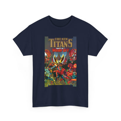 New Titans T-Shirt - George Perez Art - Who is Donna Troy? - Nightwing, Troia, Starfire, Cyborg, Jericho, Raven - DC Comics