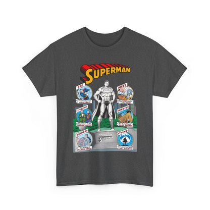Superman T-Shirt - Curt Swan Art - Whatever Happened to the Man of Tomorrow? - Brainiac, Lex Luthor, Bizarro, Toyman, Daily Planet - Alan Moore Story - DC Comics