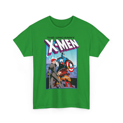 Uncanny X-Men T-Shirt - Jim Lee Art - #268 Cover - Captain America, Black Widow, Wolverine - Marvel Comics