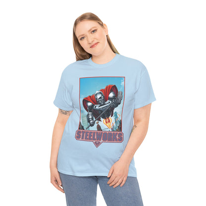 Steelworks T-Shirt - Jon Bogdanove Art - John Henry Irons - Superman Family - DC Comics
