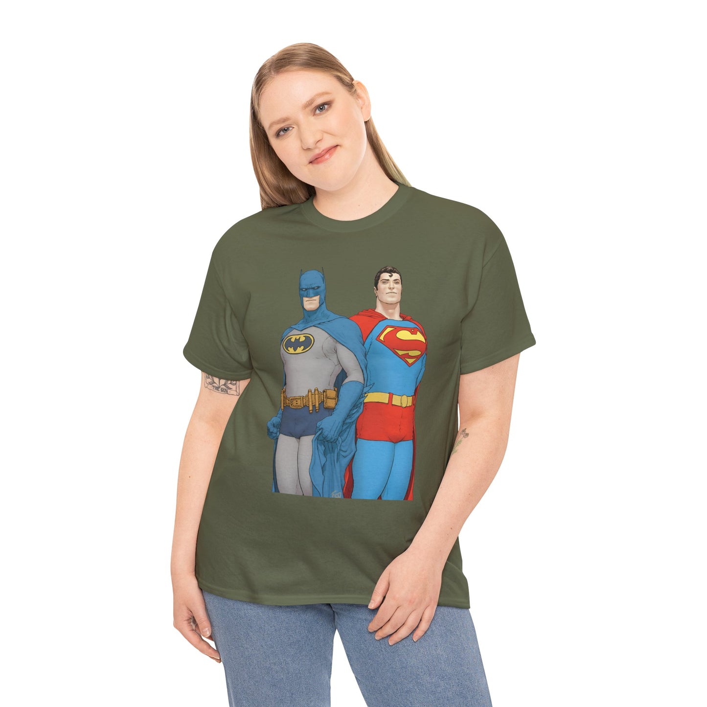 Batman & Superman T-Shirt - Frank Quitely Art - World's Finest Variant Cover Art - DC Comics