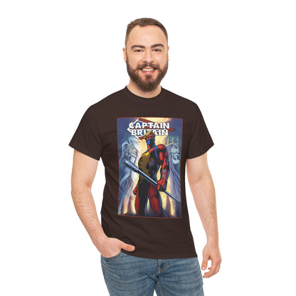 Captain Britain T-Shirt - Alan Davis Art - Excalibur Member - Marvel Comics