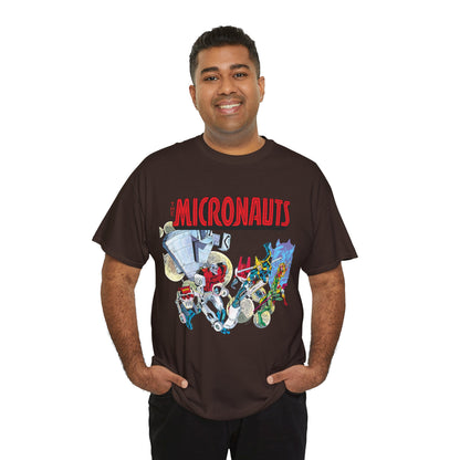 Micronauts T-Shirt - Jackson Guice Art - Arcturus Rann, Biotron, Marionette, Acroyear, Bug - Marvel Comics