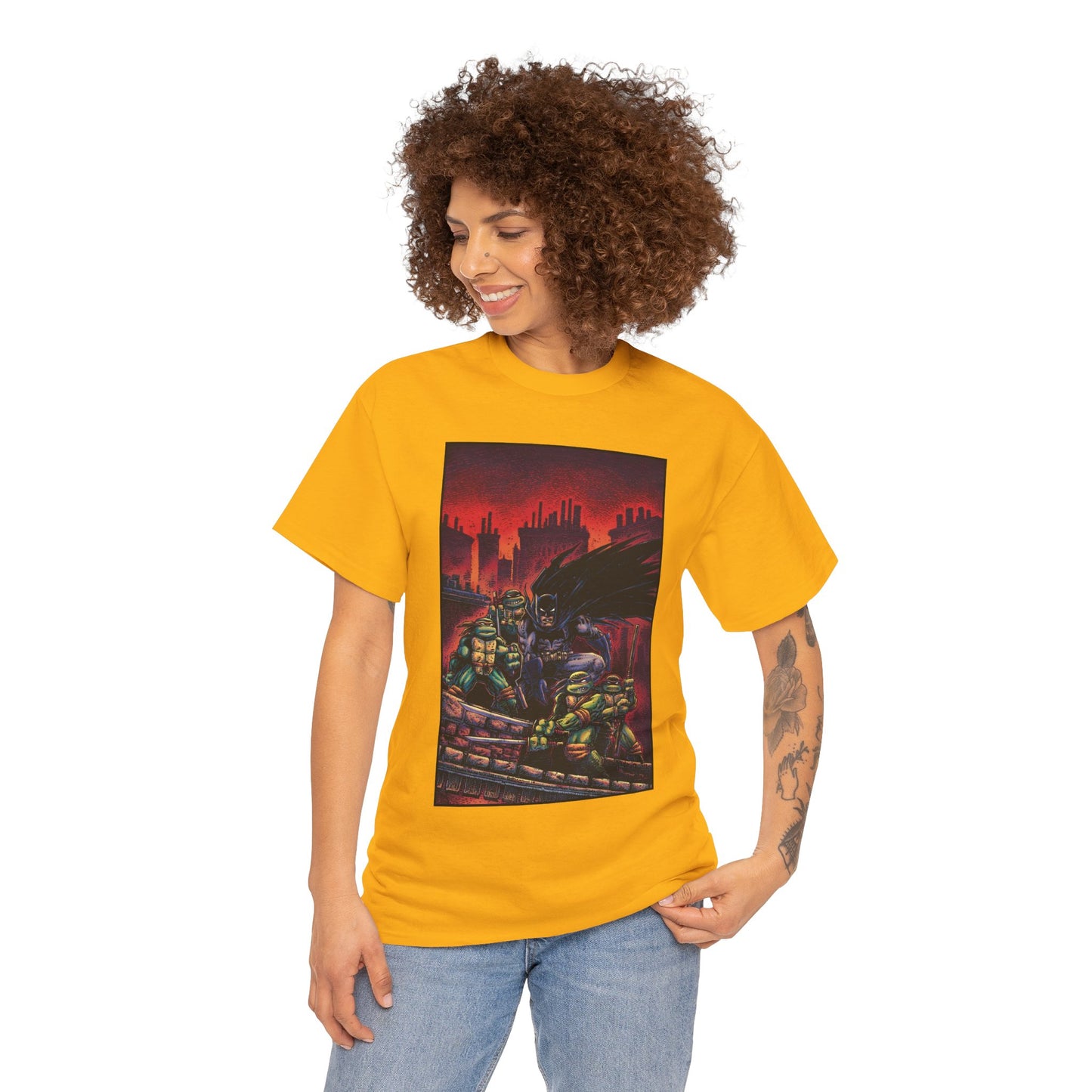 Batman & Teenage Mutant Ninja Turtles T-Shirt - Kevin Eastman Art - TNMT - DC Comics