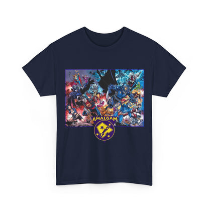 Amalgam T-Shirt - DC Vs Marvel Comics - 1990s - Jim Lee Art - Dark Claw, Amazon, Super Soldier, Spiderboy, Speed Demon