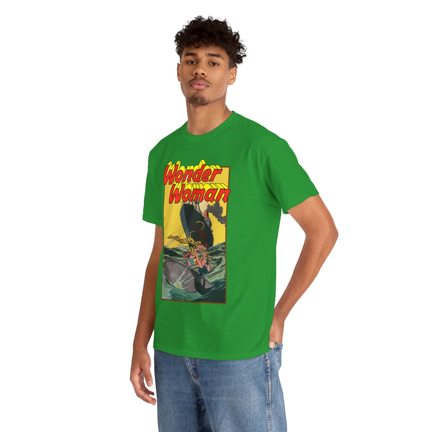 Wonder Woman Vs Cheetah T-Shirt - Rich Buckler & Dan Giordano Art - DC Comics