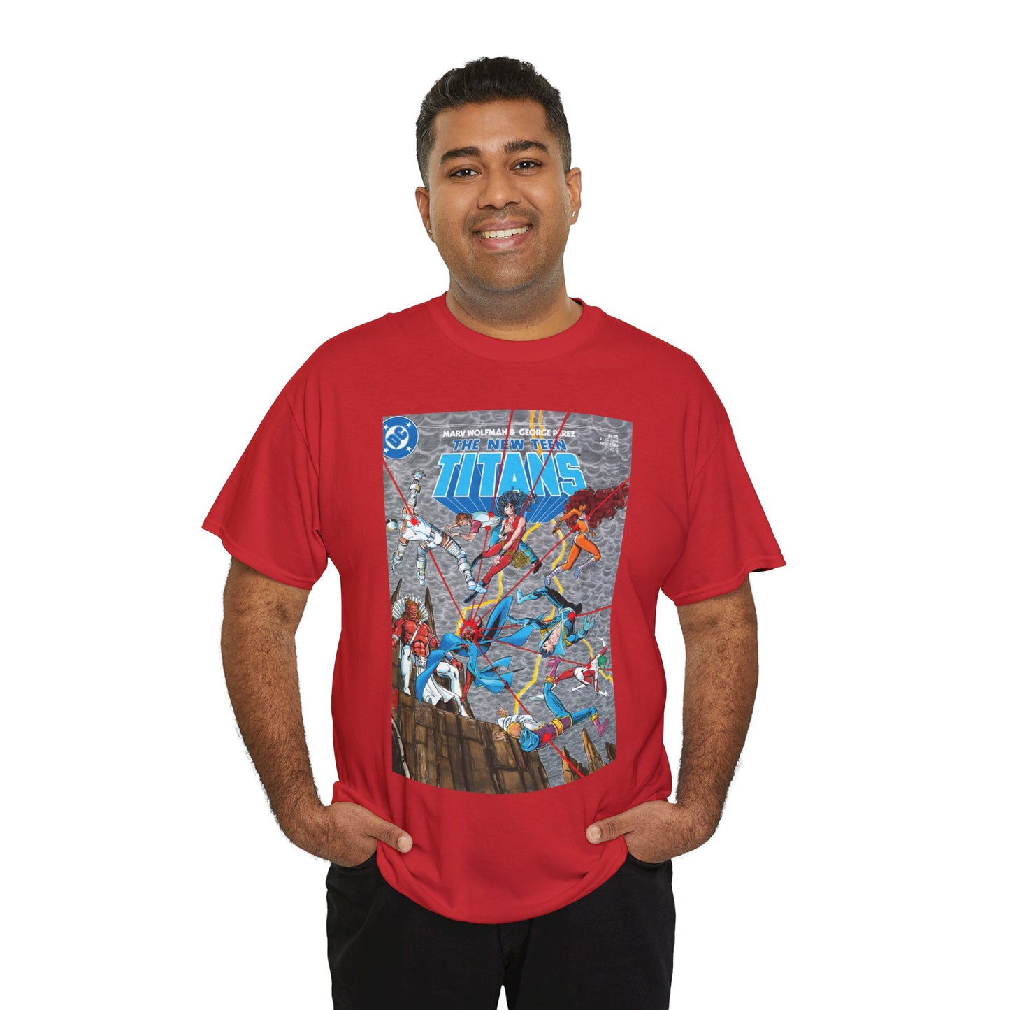 New Teen Titans T-Shirt - George Perez Art - Trigon the Terrible - DC Comics