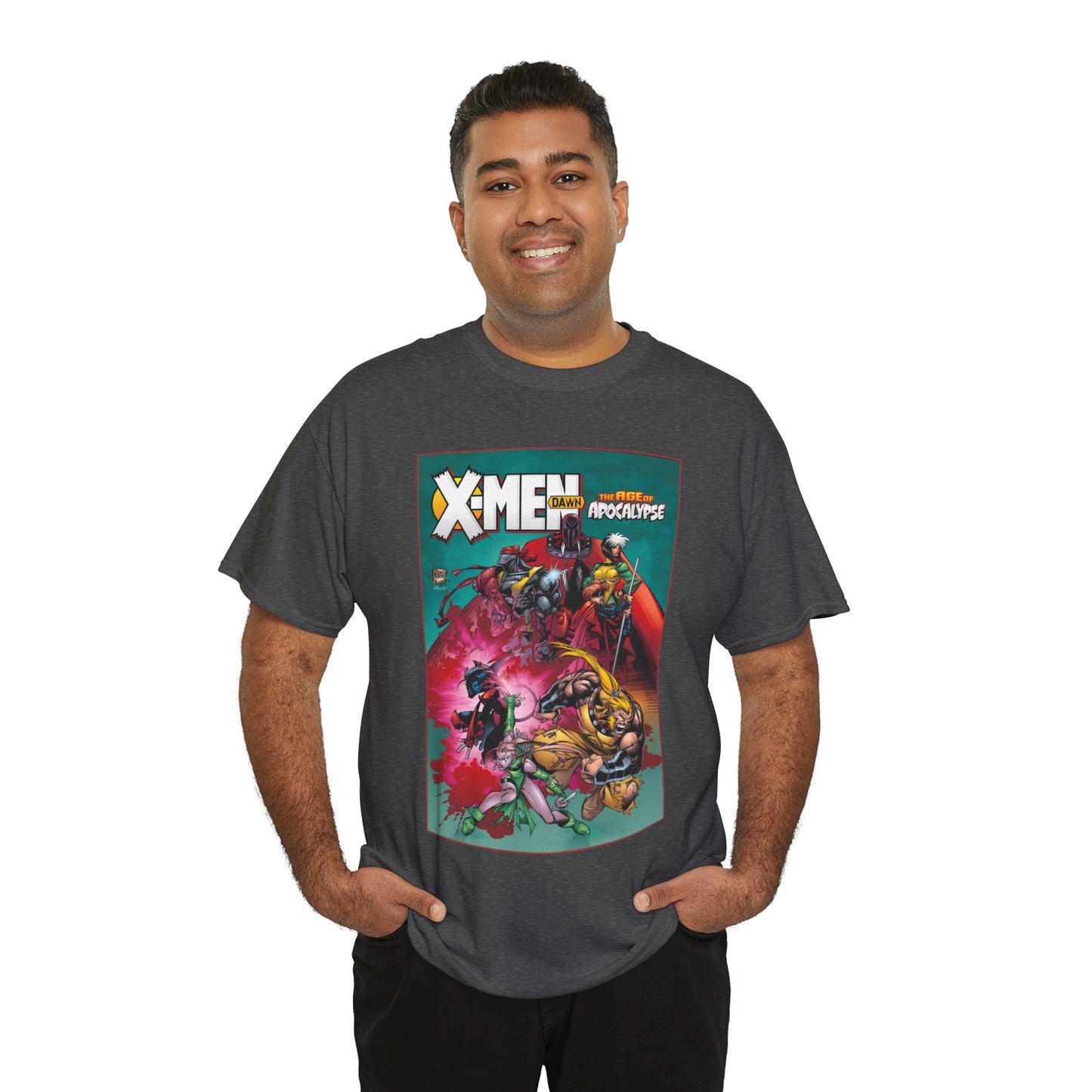 X-Men: Age of Apocalypse T-Shirt - Adam Kubert Art - Magneto, Rogue, Nightcrawler, Gambit, Blink, Sabretooth - Dawn - Marvel Comics