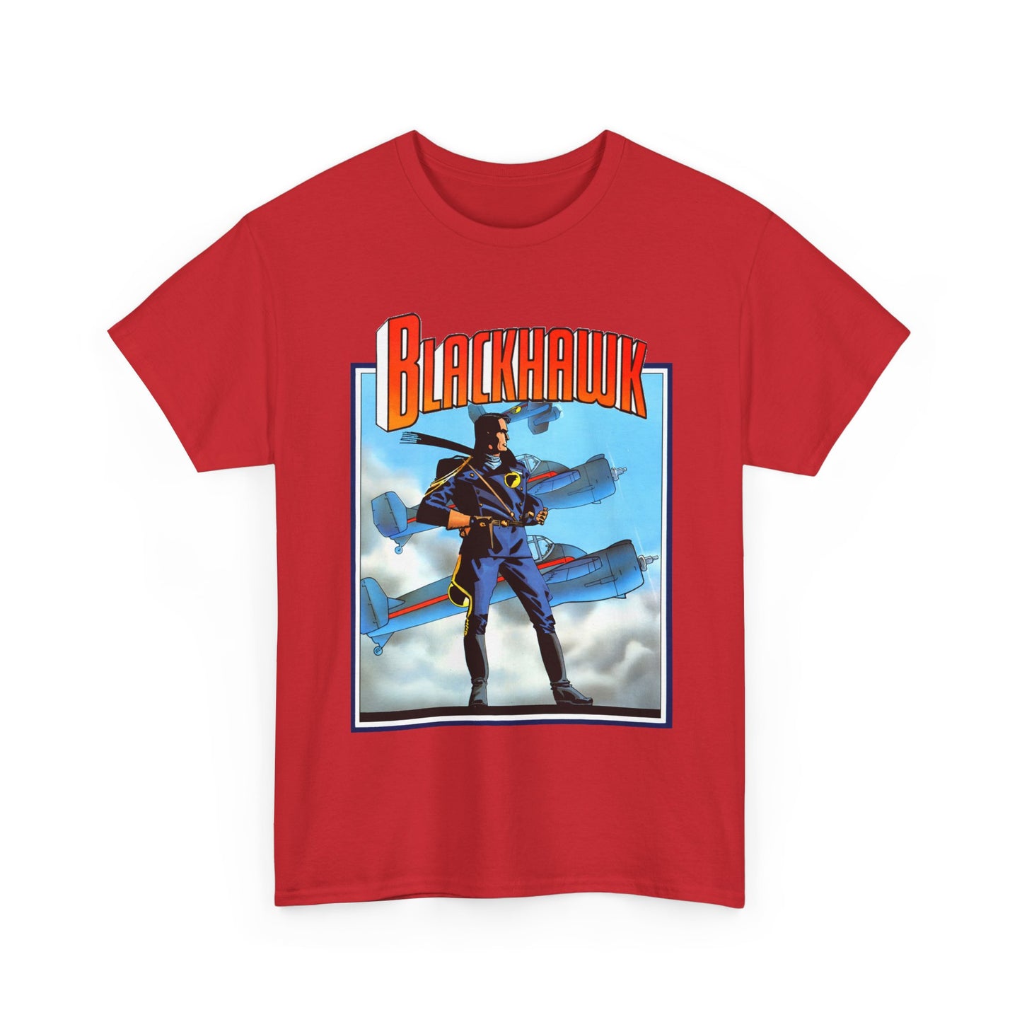 Blackhawk T-Shirt - Howard Chaykin Art - World War II Anti-Nazi Ace Pilots - DC Comics