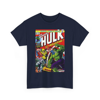 Incredible Hulk #181 T-Shirt - First Appearance of Wolverine - Vs The Wendigo - Marvel Comics