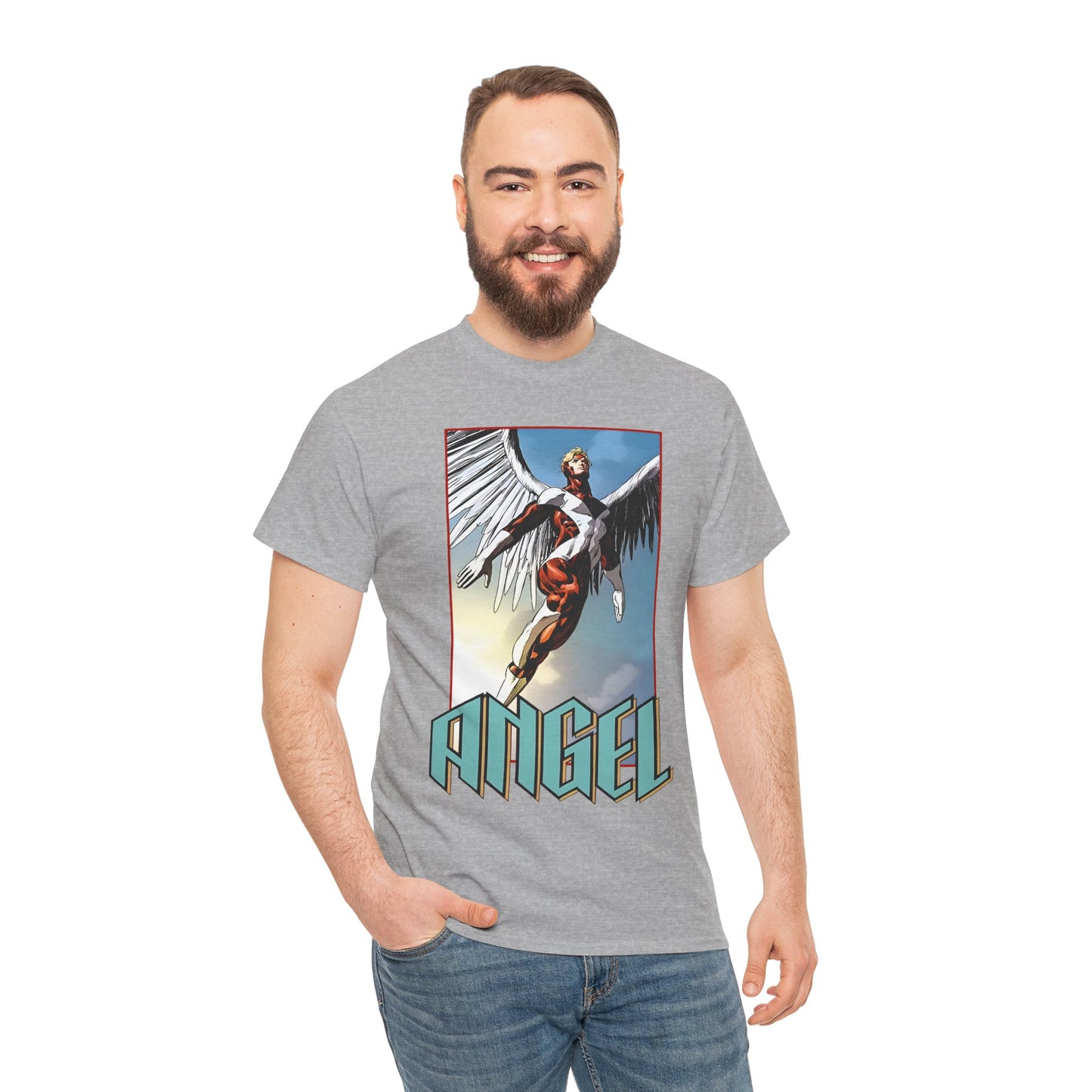 Angel T-Shirt - Mike Deodato Art - Marvel Comics X-Men Member