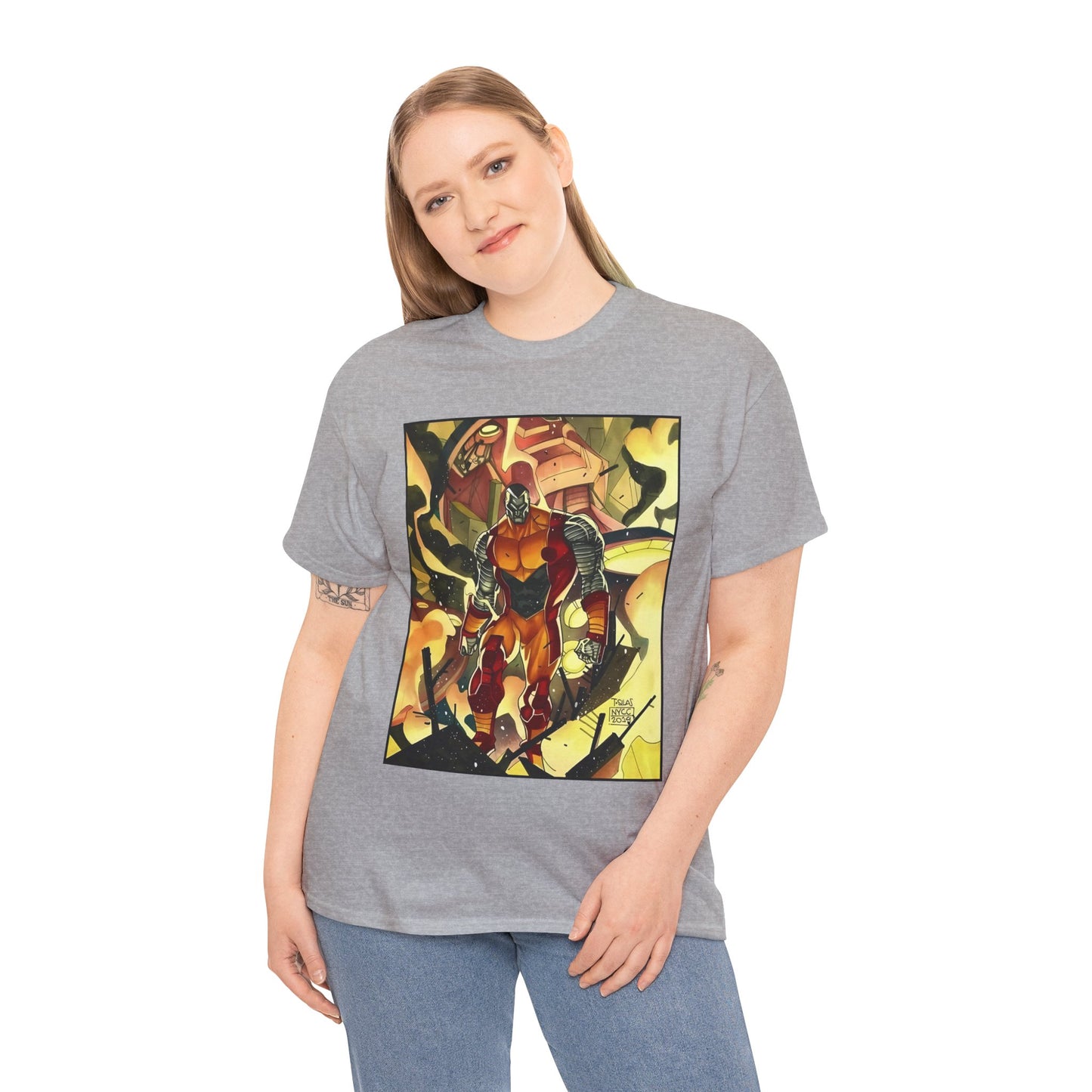 Colossus T-Shirt - Fighting a Sentinel - Marvel Comics