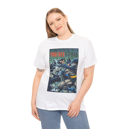 Punisher/Batman T-Shirt - John Romita Jr Art - Deadly Knights, Joker - DC Comics/Marvel Comics