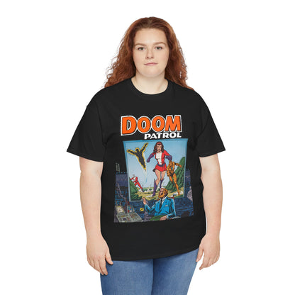 Doom Patrol T-Shirt - George Perez Art - Elasti-Girl, Robotman, Negative Man, The Chief - DC Comics Digest Cover Art