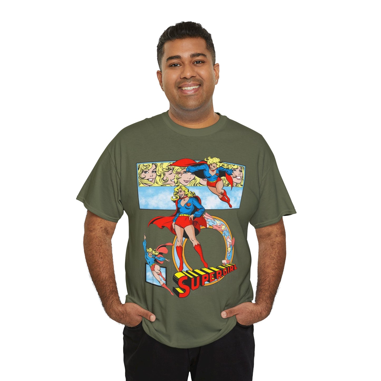 Supergirl T-Shirt - Krypton, Superman, Kara, Kandor - DC Comics - 1980s Art - Style Guide - Superman's Cousin