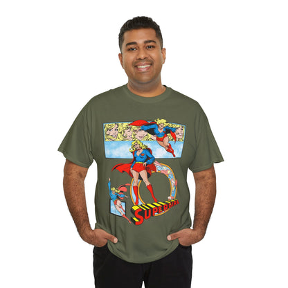 Supergirl T-Shirt - Krypton, Superman, Kara, Kandor - DC Comics - 1980s Art - Style Guide - Superman's Cousin