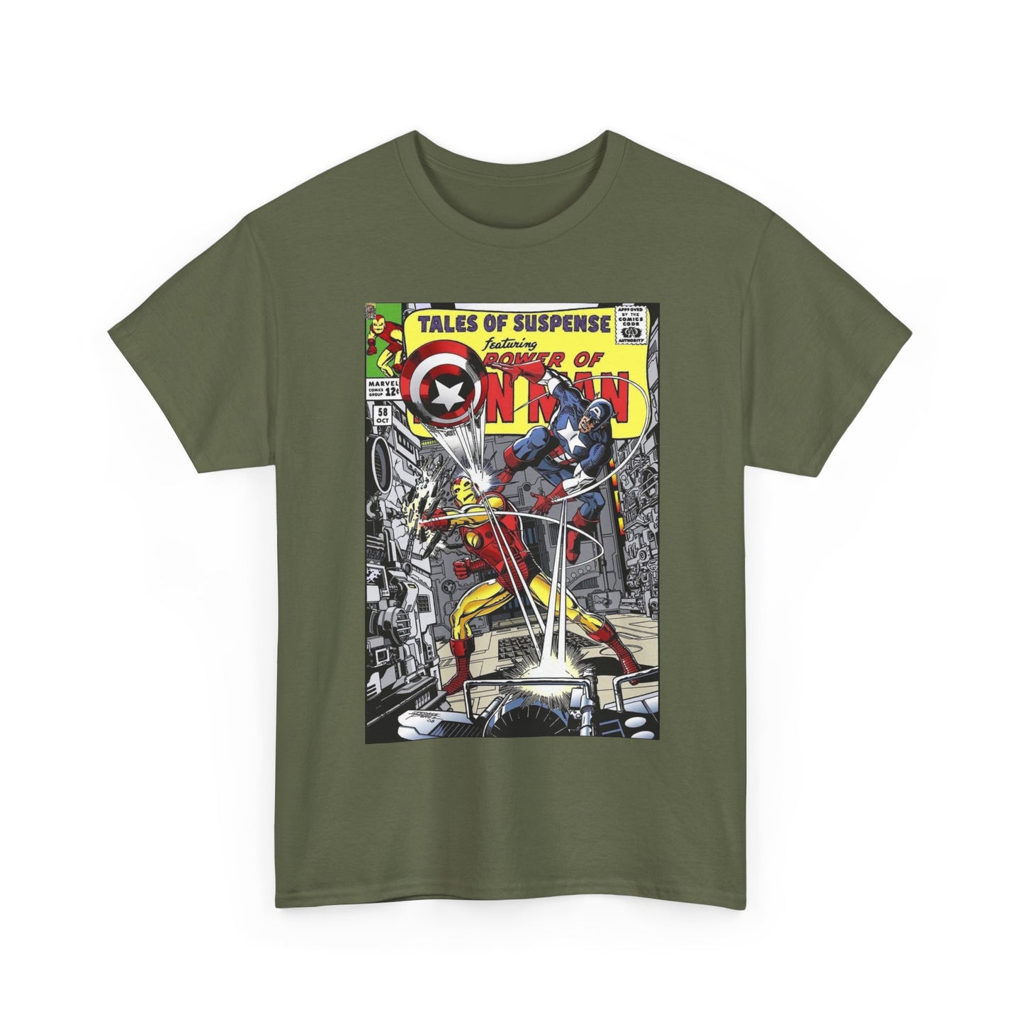 Tales of Suspense T-Shirt - George Perez #58 Cover Homage Art - Captain America & Iron Man - Marvel Comics