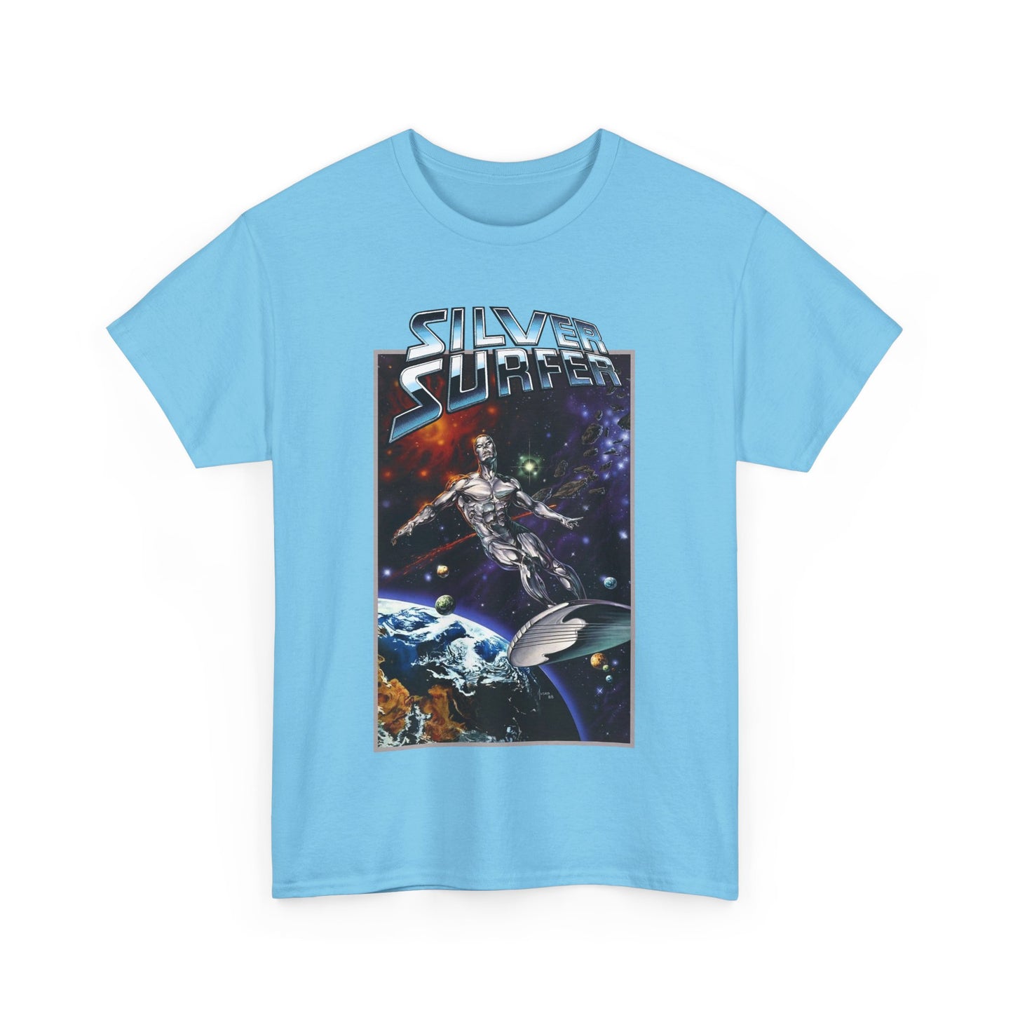 Silver Surfer T-Shirt - Amazing Joe Jusko Art - Marvel Comics Character - Former Herald of Galactus - Fantastic Four Connection - Norrin Radd