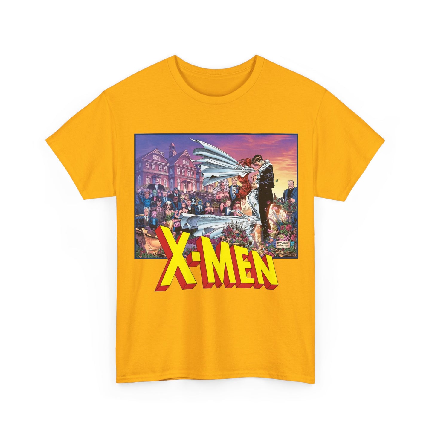 X-Men T-Shirt - Andy Kubert Art - Wedding of Scott & Jean Grey - Marvel Comics