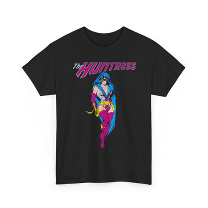 Huntress T-Shirt - Joe Staton Art - Helena Wayne, Daughter of Earth 2 Batman & Catwoman - Pre-Crisis JSA Member - DC Comics