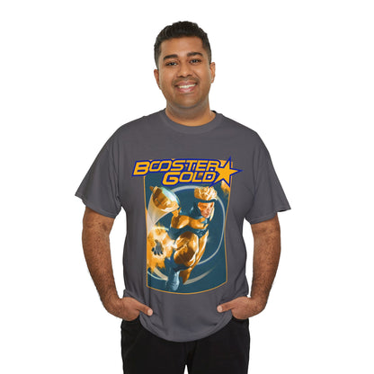 Booster Gold T-Shirt - Don Aguillo Art - Justice League: The Omega Act - DC Comics