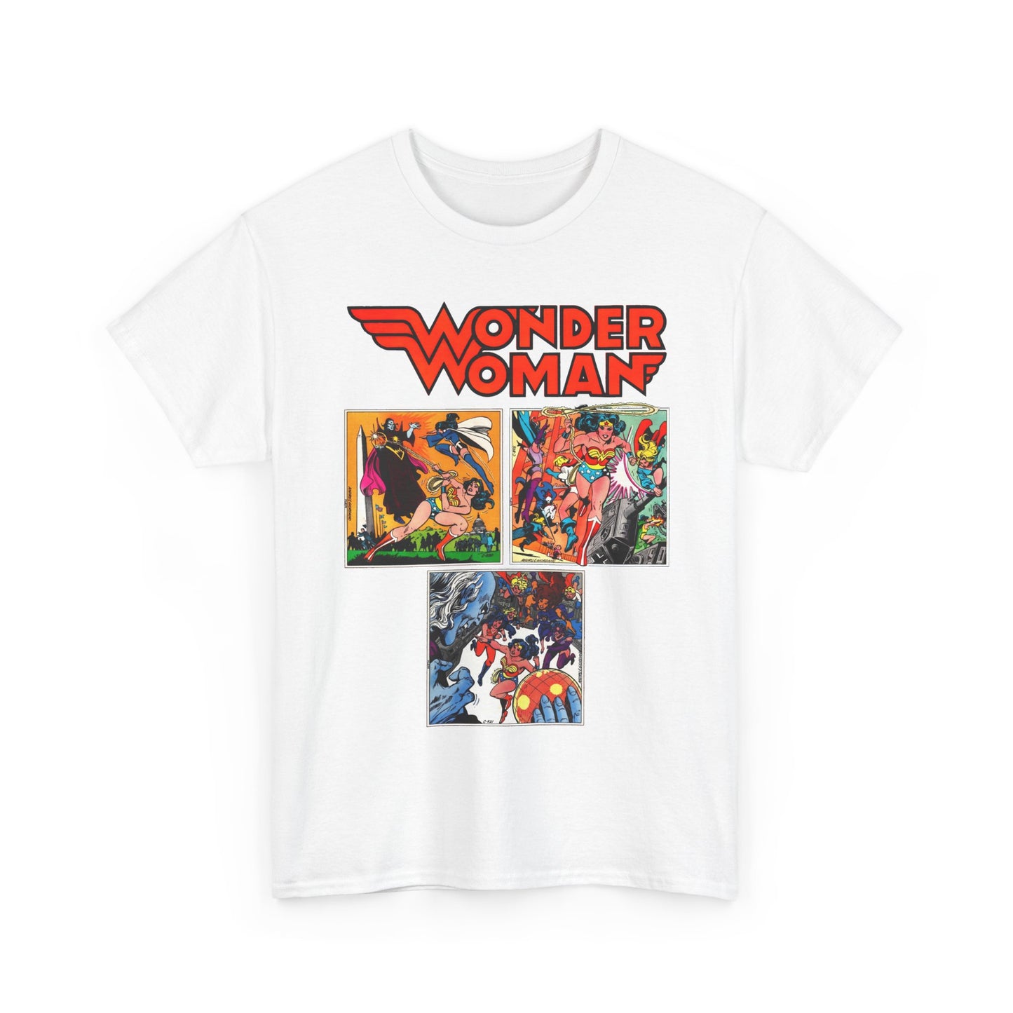 Wonder Woman T-Shirt - Ross Andru & Dick Giordano Art - Judgment in Infinity Story - Zatanna, Supergirl, Huntress, Power Girl, Raven, Wonder Girl, Starfire - DC Comics