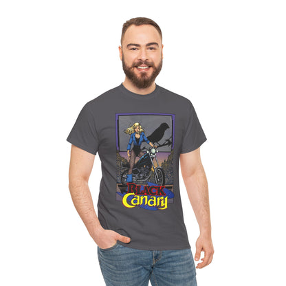 Black Canary T-Shirt - George Perez Art - 1980s Justice League Postcard Art - JLA - DC Comics