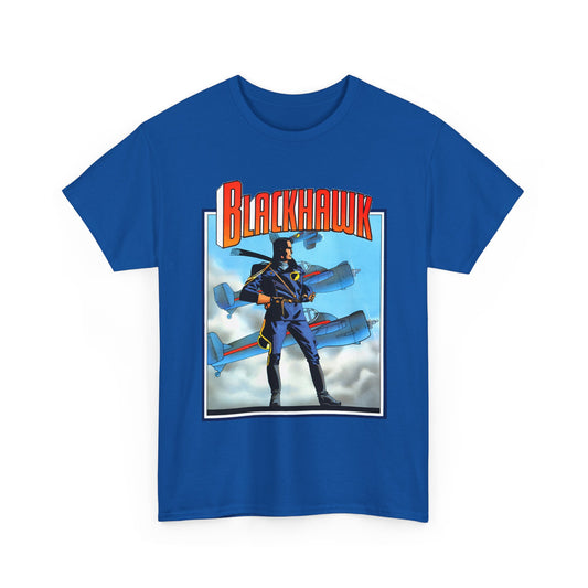Blackhawk T-Shirt - Howard Chaykin Art - World War II Anti-Nazi Ace Pilots - DC Comics